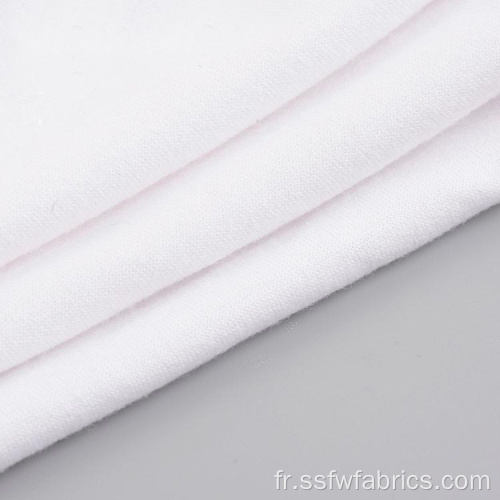 Fancy Design Tissu tricoté uni blanc